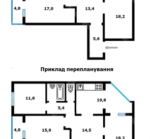 Фото 3. Трехкомнатная квартира, продажа. Киев Деснянський