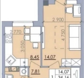 Foto 5. Monoambiente piso, en venta. Poltava Киевский