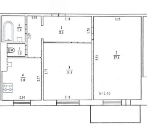 Fotografie 2. Două Camere apartament, de vânzare. Poltava Подольский