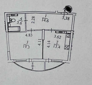 Fotografie 5. Garsonieră apartament, de închiriat. Kyiv Дарницкий