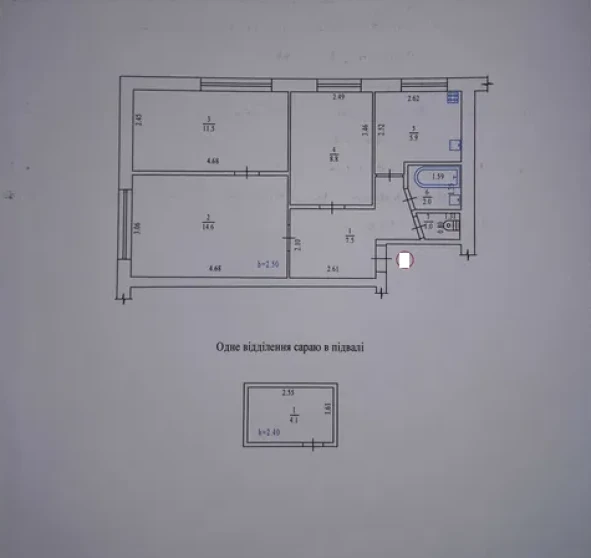 Fotografie 1. Trei Camere apartament, de vânzare. Poltava Шевченковский (Октябрьский)