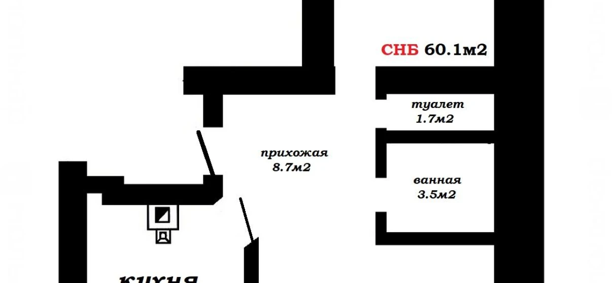 Фото Двокімнатна квартира, продаж.  Khatyazhyna