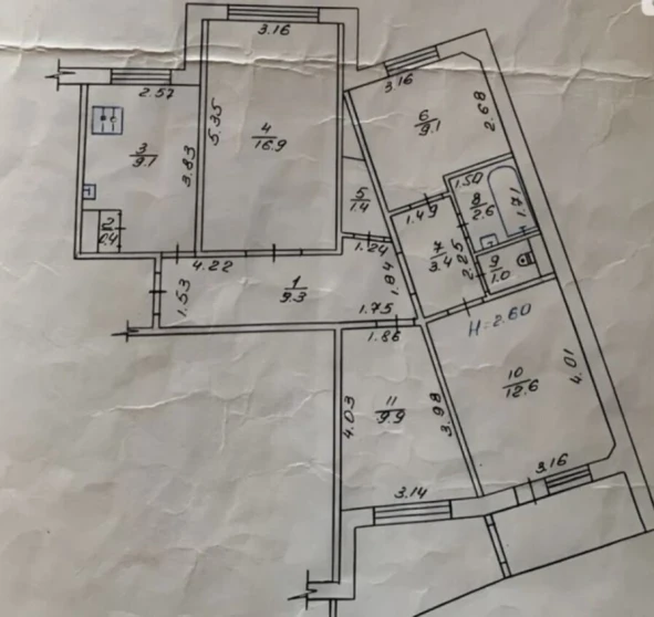 Photo 1. Four-Room flat, for sale. Poltava Подольский
