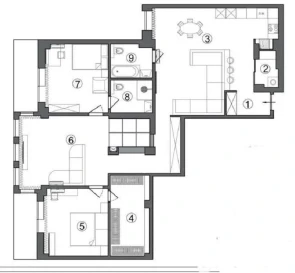 Fotografie 5. Trei Camere apartament, de vânzare. Kyiv Соломенский район, Vokzalna