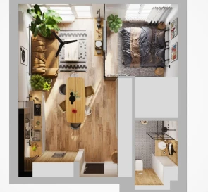 Photo 4. Two-Room flat, to rent. Kyiv Дарницкий
