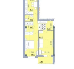 Фото 5. Двокімнатна квартира, продаж. Полтава Киевский