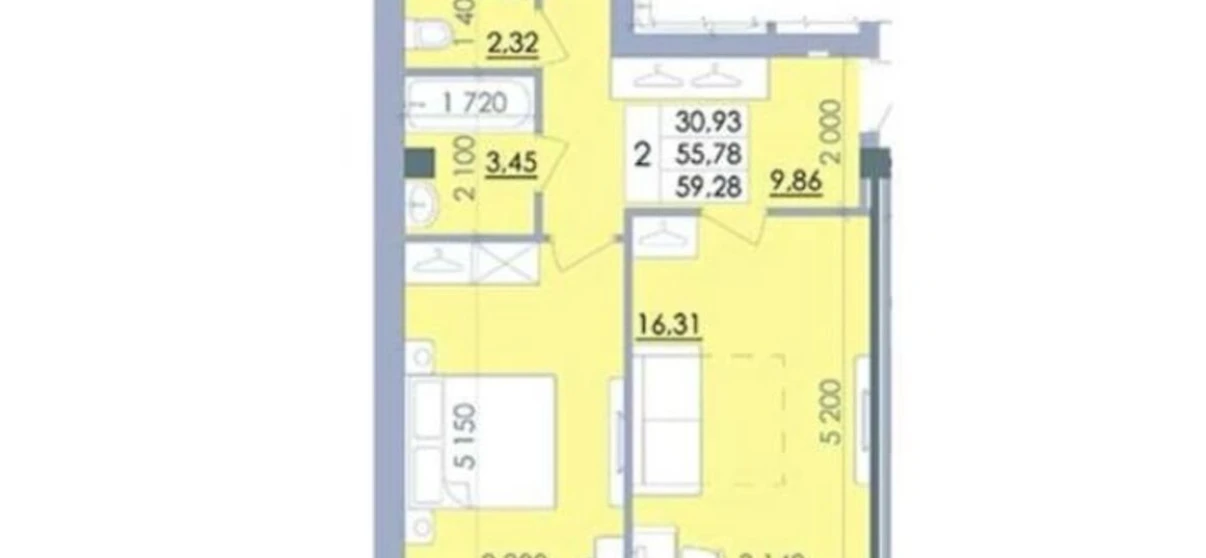 Fotografie Două Camere apartament, de vânzare. Poltava Киевский