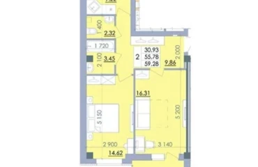 Fotografie Două Camere apartament, de vânzare. Poltava Киевский