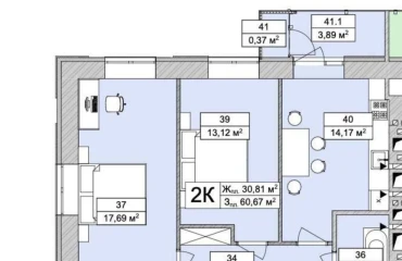 Fotografie Două Camere apartament, de vânzare. Kyiv Голосеевский