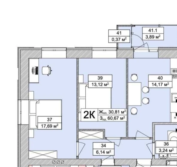 Fotografie 1. Două Camere apartament, de vânzare. Kyiv Голосеевский