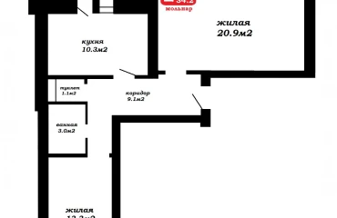 Фото Двухкомнатная квартира, продажа. Фаниполь Брестская