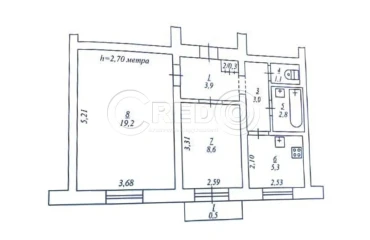Photo Two-Room flat, for sale. Kryvyi Rih Металургійний