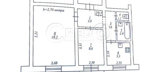 Photo 1. Two-Room flat, for sale. Kryvyi Rih Металургійний