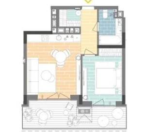 Фото 2. Однокімнатна квартира, продаж. Київ Шевченковский