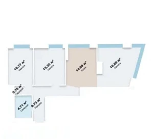 Fotografie 2. Trei Camere apartament, de vânzare. Kyiv Дарницкий район, Vyrlytsia