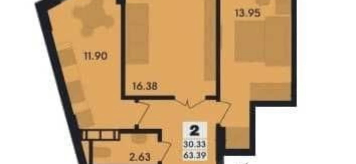 Foto Dos Ambientes piso, en venta. Zhytomyr Крошня