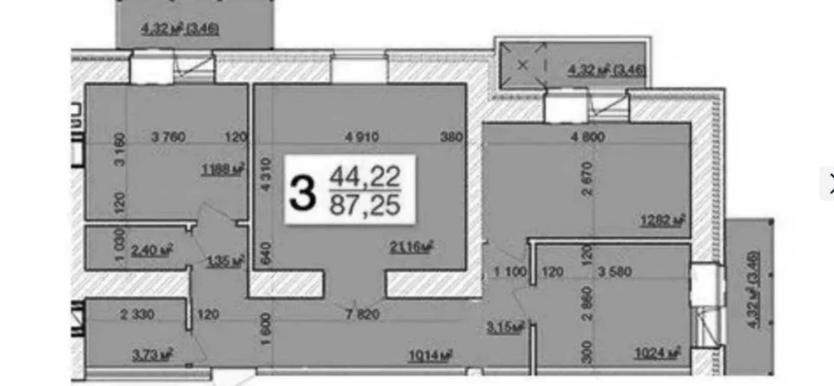 Фото Трехкомнатная квартира, продажа. Житомир Крошня