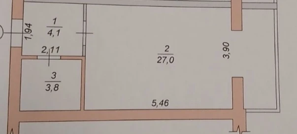 Фото 4. Однокімнатна квартира, продаж. Житомир Центр