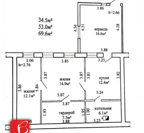 Фото 2. Двухкомнатная квартира, продажа. Руденск Дукорская