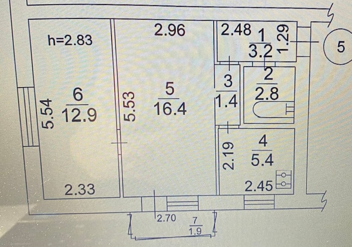 Foto Dos Ambientes piso, en venta. Kyiv Голосеевский, Demiivska