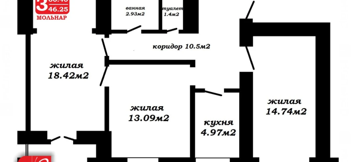 Photo Three-Room flat, for sale. Minsk Центральный