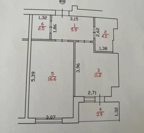 Foto 2. Monoambiente piso, en venta. Vyshneve Леси Українки