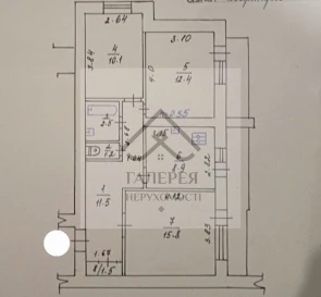 Фото 3. Трикімнатна квартира, оренда. Полтава Шевченковский (Октябрьский)