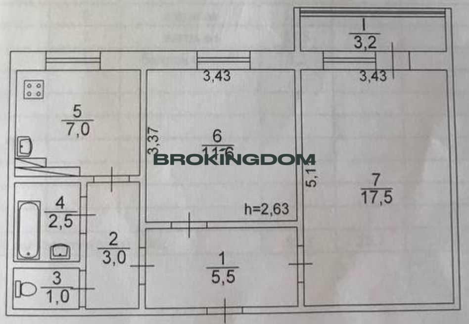 Fotografie Două Camere apartament, de vânzare. Kyiv Оболонський