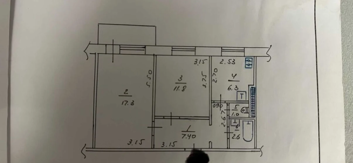 Zdjęcie Dwupokojowe mieszkanie, do wynajęcia. Poltava Шевченковский (Октябрьский)