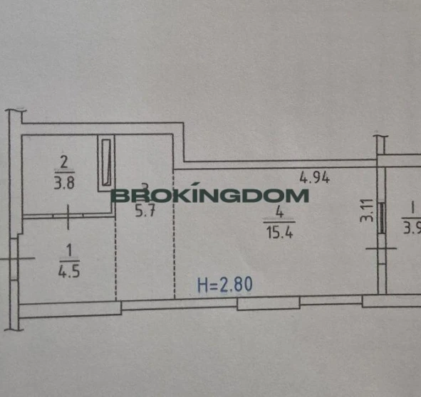 Фото 1. Однокімнатна квартира, продаж. Київ Дарницький