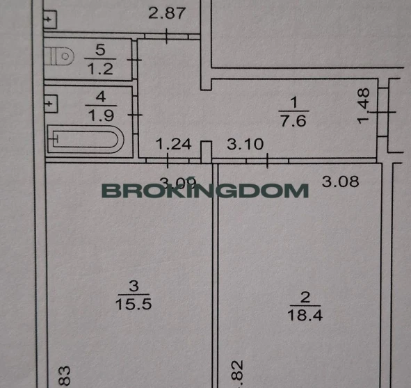 Zdjęcie 1. Dwupokojowe mieszkanie, na sprzedaż. Kyiv Шевченківський