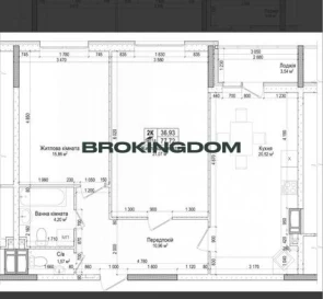 Фото 4. Двухкомнатная квартира, продажа. Бровары Симоненко
