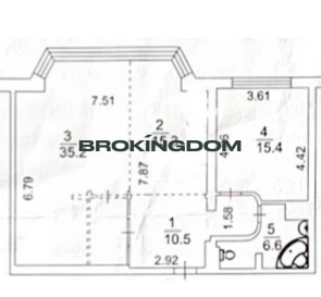 Zdjęcie 5. Dwupokojowe mieszkanie, na sprzedaż. Kyiv Дніпровський