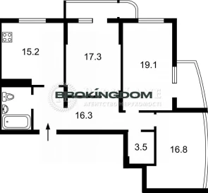 Foto 2. Tres Ambientes piso, en venta. Kyiv Оболонський