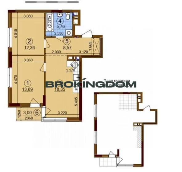 Fotografie 1. Două Camere apartament, de vânzare. Kyiv Подільський