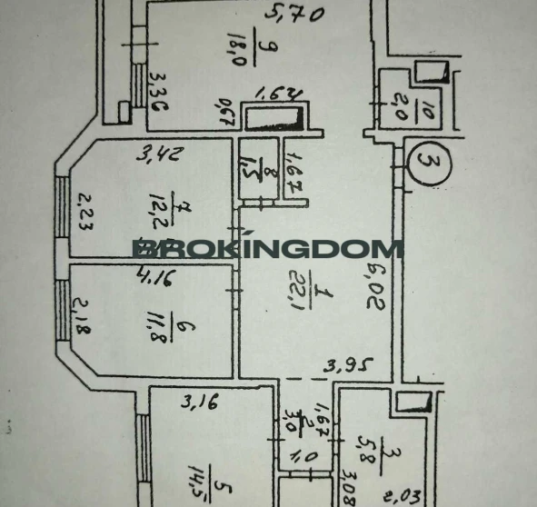 Фото 1. Трехкомнатная квартира, продажа. Киев Печерський