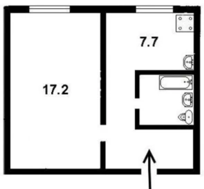 Fotografie 2. Garsonieră apartament, de vânzare. Kyiv Голосеевский