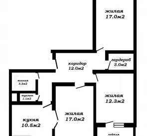 Photo 2. Three-Room flat, for sale. Minsk Partizansky