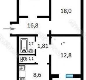 Fotografie 2. Garsonieră apartament, de vânzare. Kyiv Obolonskyi, Heroiv Dnipro