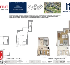Фото 4. Двухкомнатная квартира, продажа. Минск Игоря Лученка