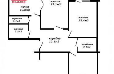 Фото Трикімнатна квартира, продаж. Мінськ Фрунзенський