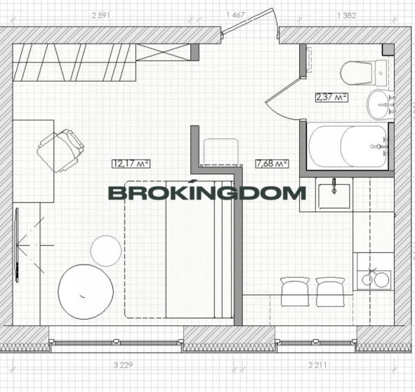 Фото 1. Однокімнатна квартира, продаж. Київ Святошинський