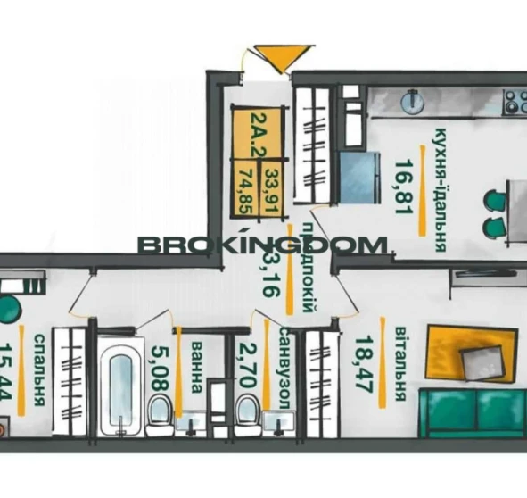 Photo 1. Two-Room flat, for sale. Kyiv Podilskyi