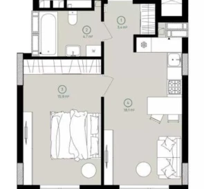 Photo 2. One-Room flat, for sale. Kyiv Shevchenkivskyi, Syrets