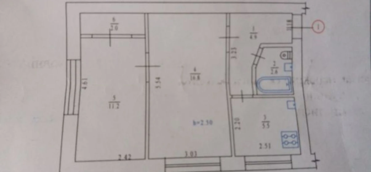 Photo Two-Room flat, for sale. Poltava Шевченковский (Октябрьский)