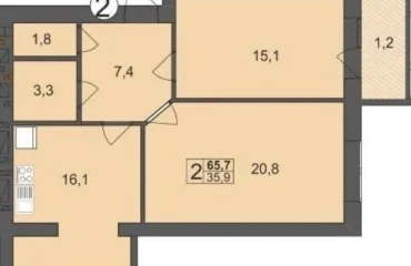 Photo Two-Room flat, for sale. Zhytomyr Крошня