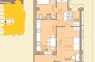 Foto Monoambiente piso, en venta. Poltava Шевченковский (Октябрьский)