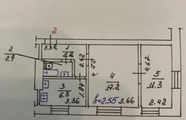 Foto Dos Ambientes piso, en venta. Poltava Шевченковский (Октябрьский)