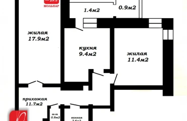 Fotografie Două Camere apartament, de vânzare. Minsk Центральный