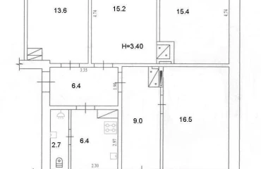 Фото Трикімнатна квартира, продаж. Полтава Киевский